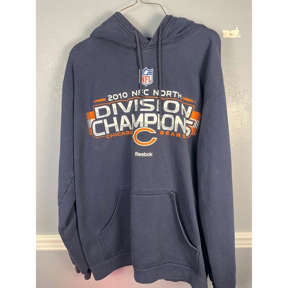 Reebok Other - REEBOK Chicago Bears Hoodie 2010 NFC North Champions Mens XL Blue Vintage NFL